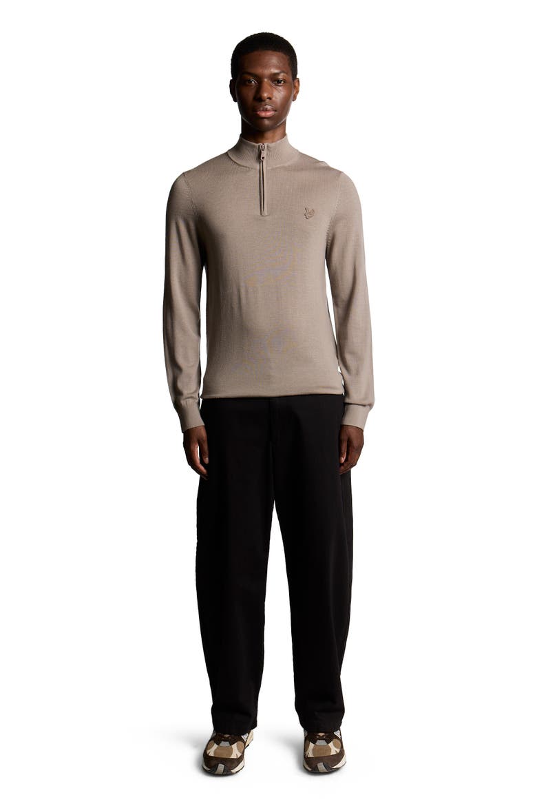 Eagle Merino Quarter Zip Sweater, Main, color, Cinder