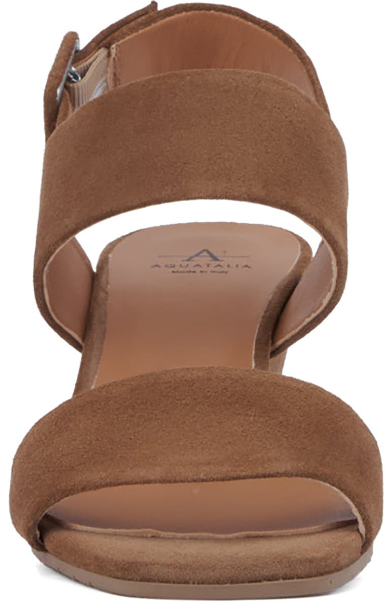 Aquatalia Rayma Water Repellent Slingback Sandal, Alternate, color, Champagne