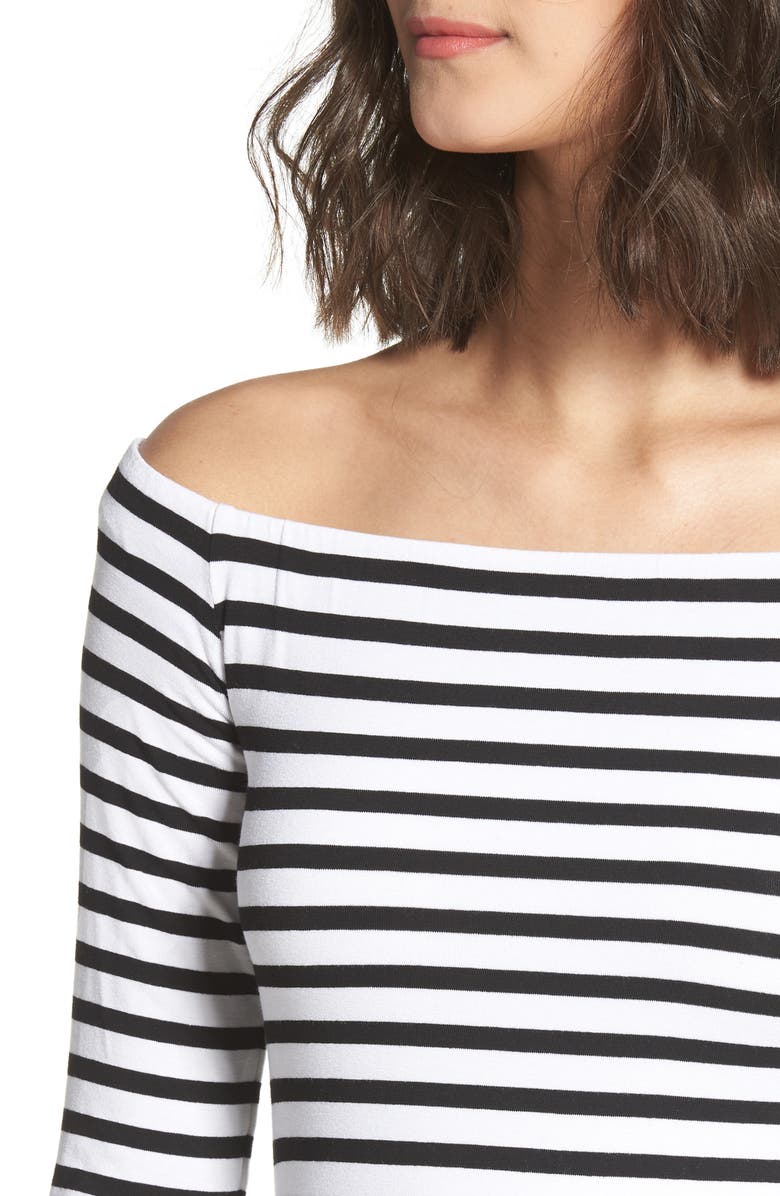 Bailey 44 Galley Down Off the Shoulder Dress, Alternate, color, 