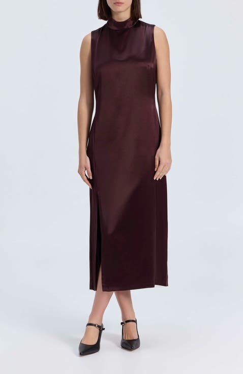 Midi Satin Dress