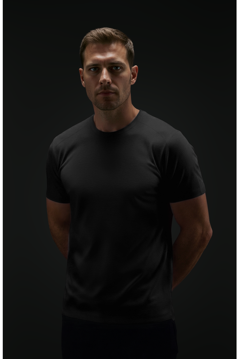 Titan T Shirt - Crew Neck, Alternate, color, Obsidian (Black)