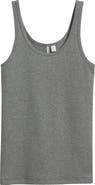 Nordstrom Rib Scoop Neck Cotton Tank