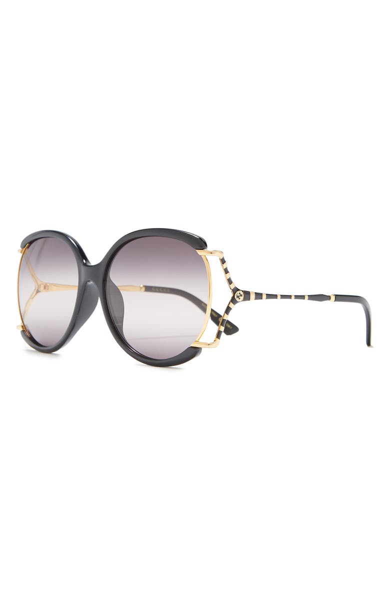Gucci 60mm Round Sunglasses, Alternate, color,