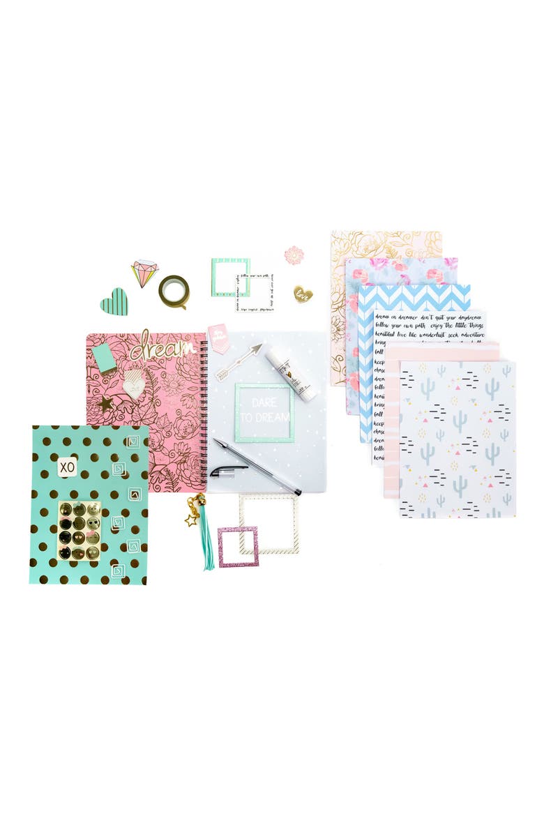 DIY Journaling Kit, Alternate, color, BLUE MULTI