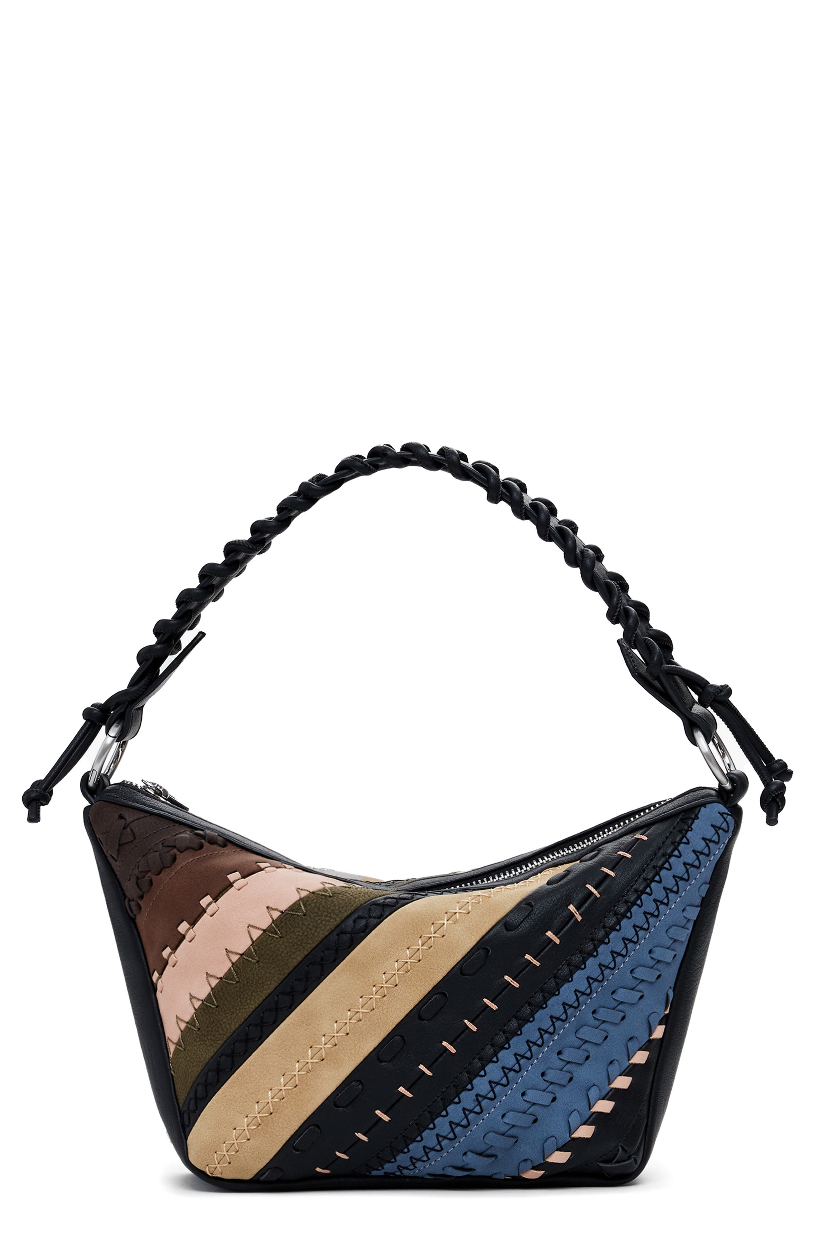 Desigual Faux Leather Shoulder Bag, Main, color, 