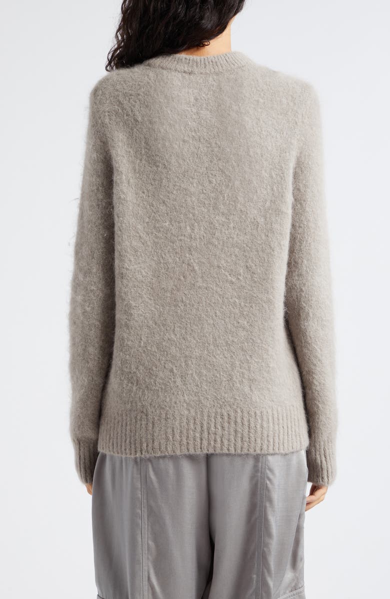 Ganni Brushed Alpaca & Wool Blend Crewneck Sweater, Alternate, color,