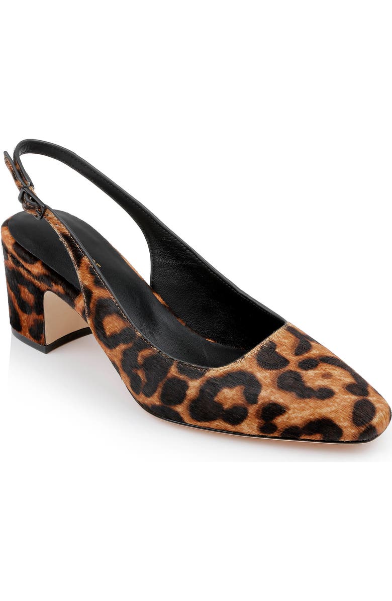 L'AGENCE Elaina Slingback Pump, Main, color, Leopard Hair Calf