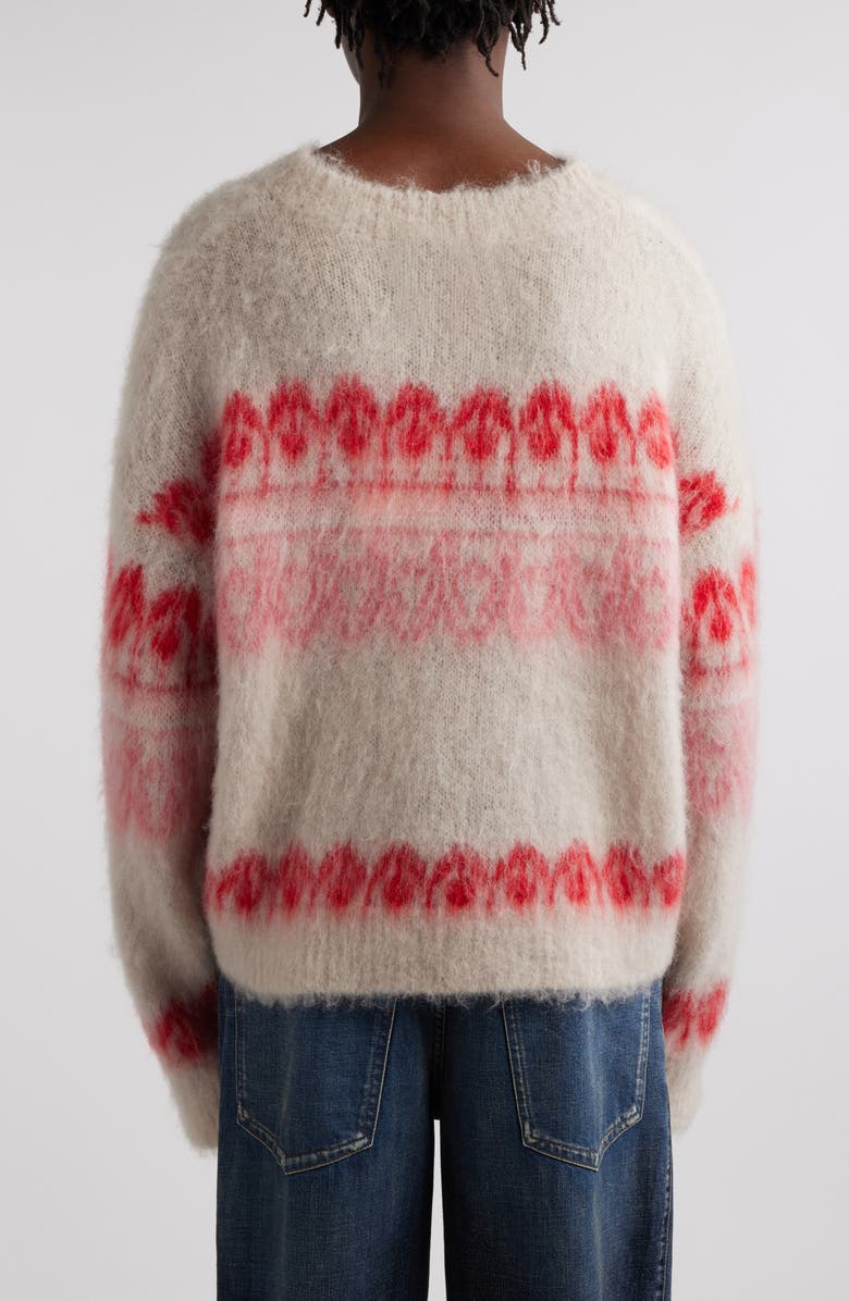 Isabel Marant Dullyth Oversize Wool & Mohair Blend Crewneck Sweater, Alternate, color,