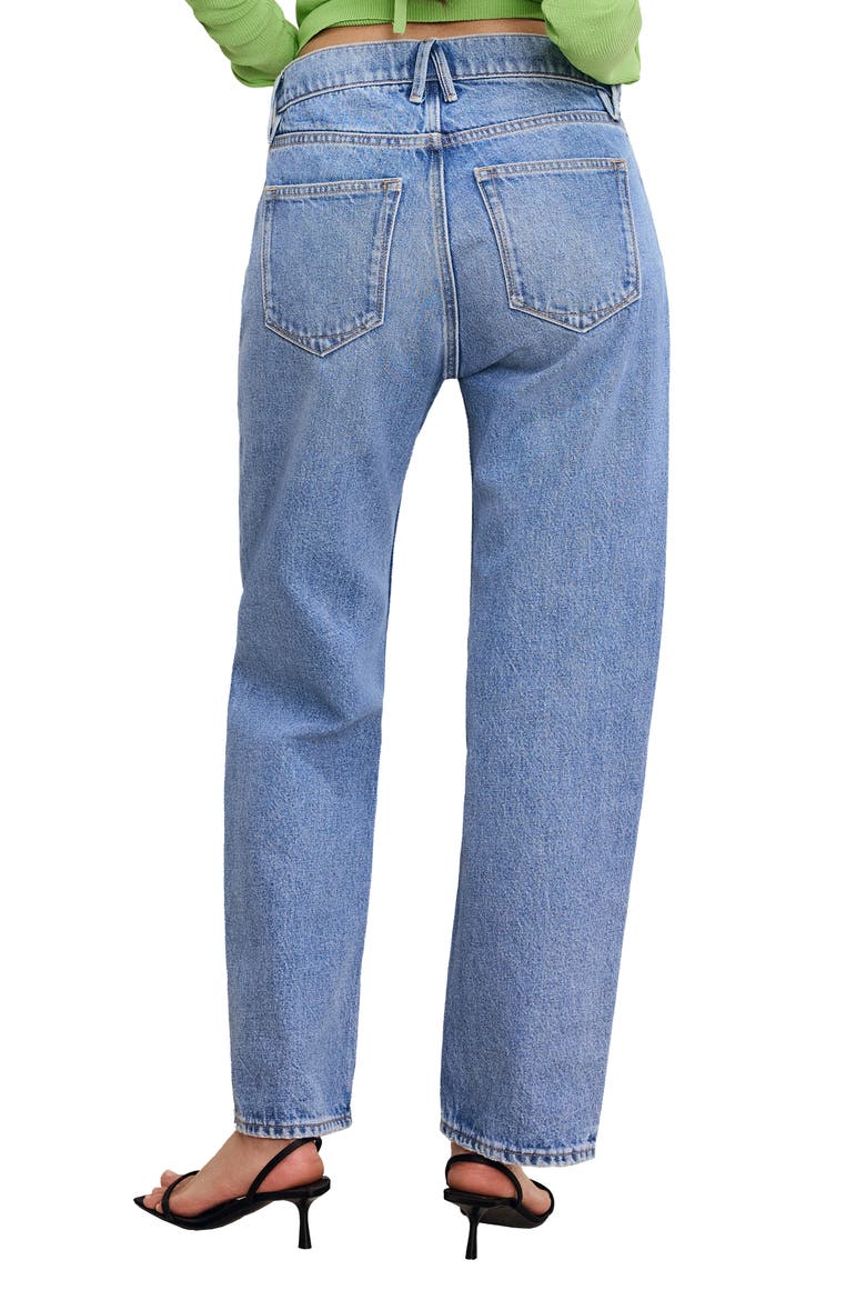 Good Standard Mid Rise Straight Leg Jeans, Alternate, color, INDIGO885