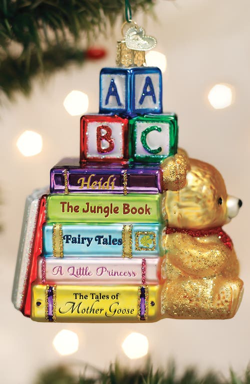 Old World Christmas Favorite Children's Books Ornament In Multi