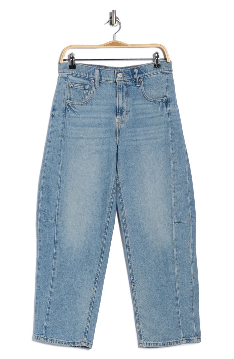 Lucky Brand Barrel Leg Jeans, Main, color, Shearwater
