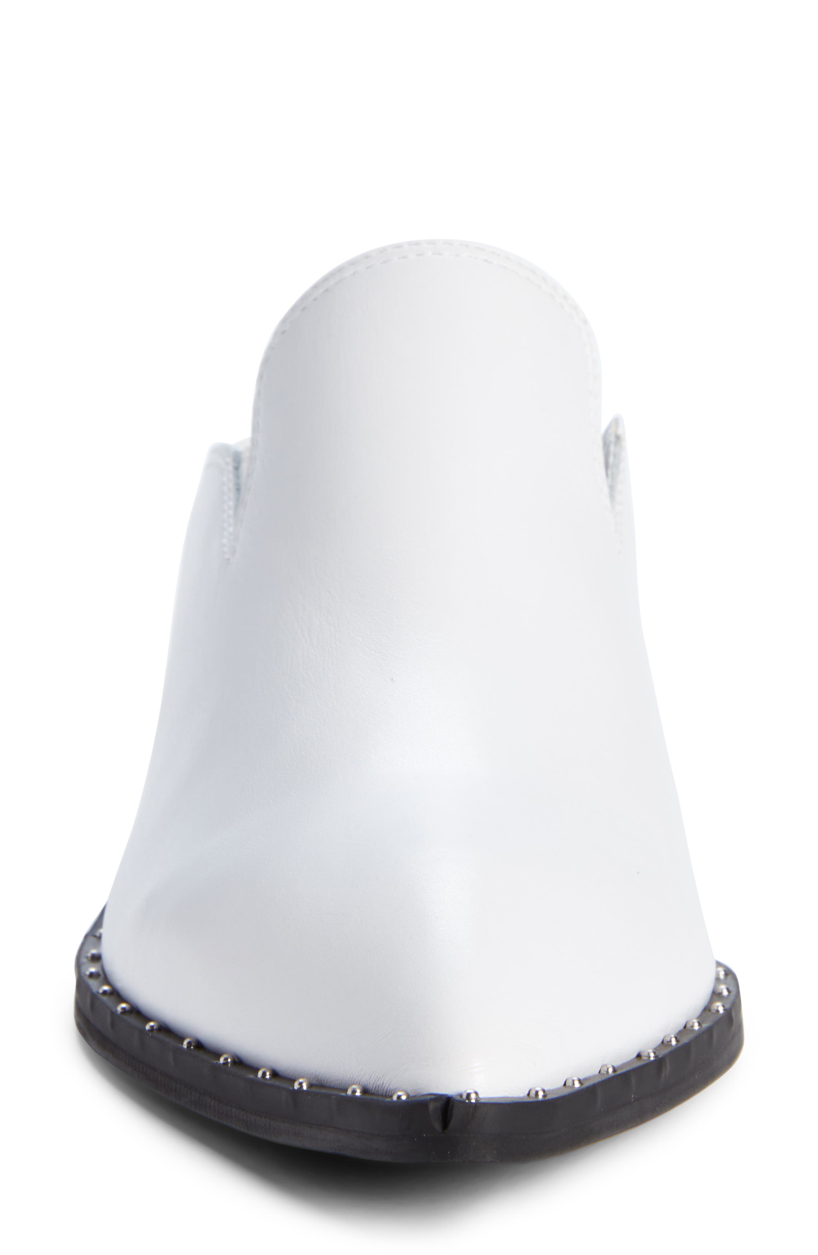 Hayden Studded Mule, Alternate, color, WHITE LEATHER