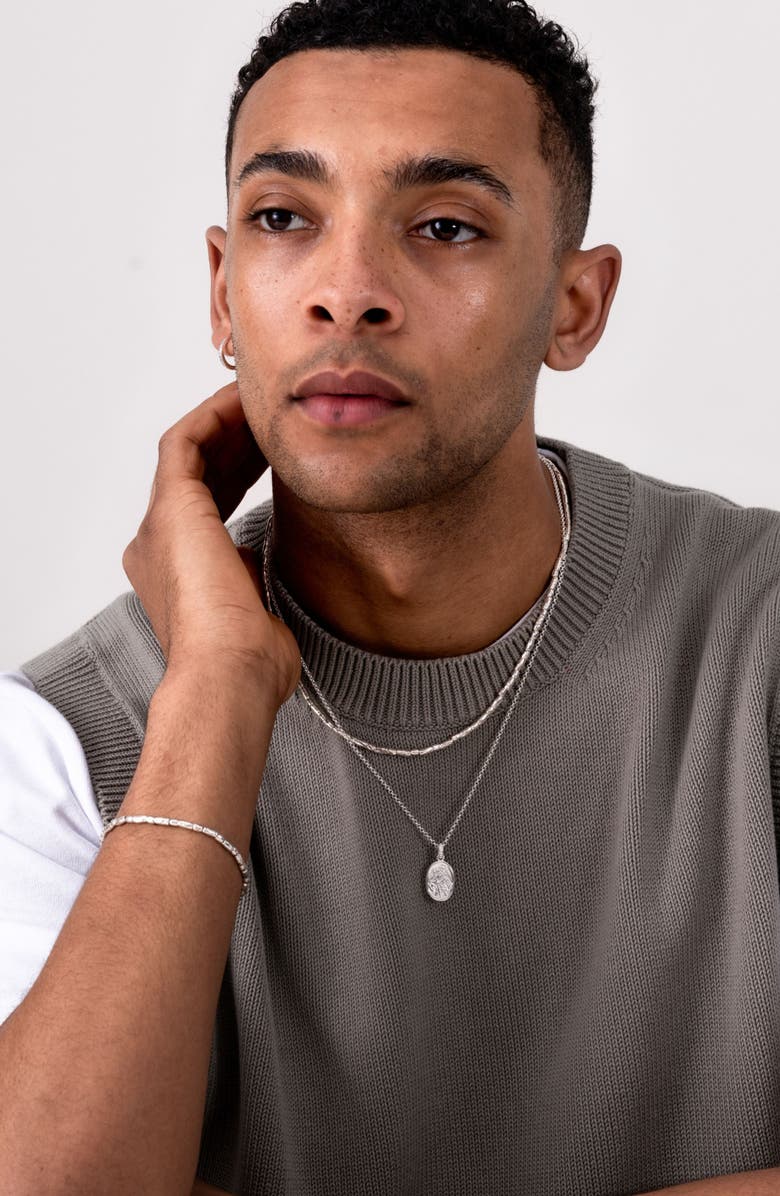 Dower & Hall Men's Rice Nomad Bracelet, Alternate, color, Sterling Silver