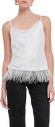 Endless Rose Feather Hem Satin Camisole