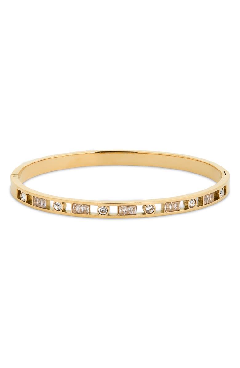 EYE CANDY LOS ANGELES Maria CZ Bangle Bracelet, Main, color, Gold