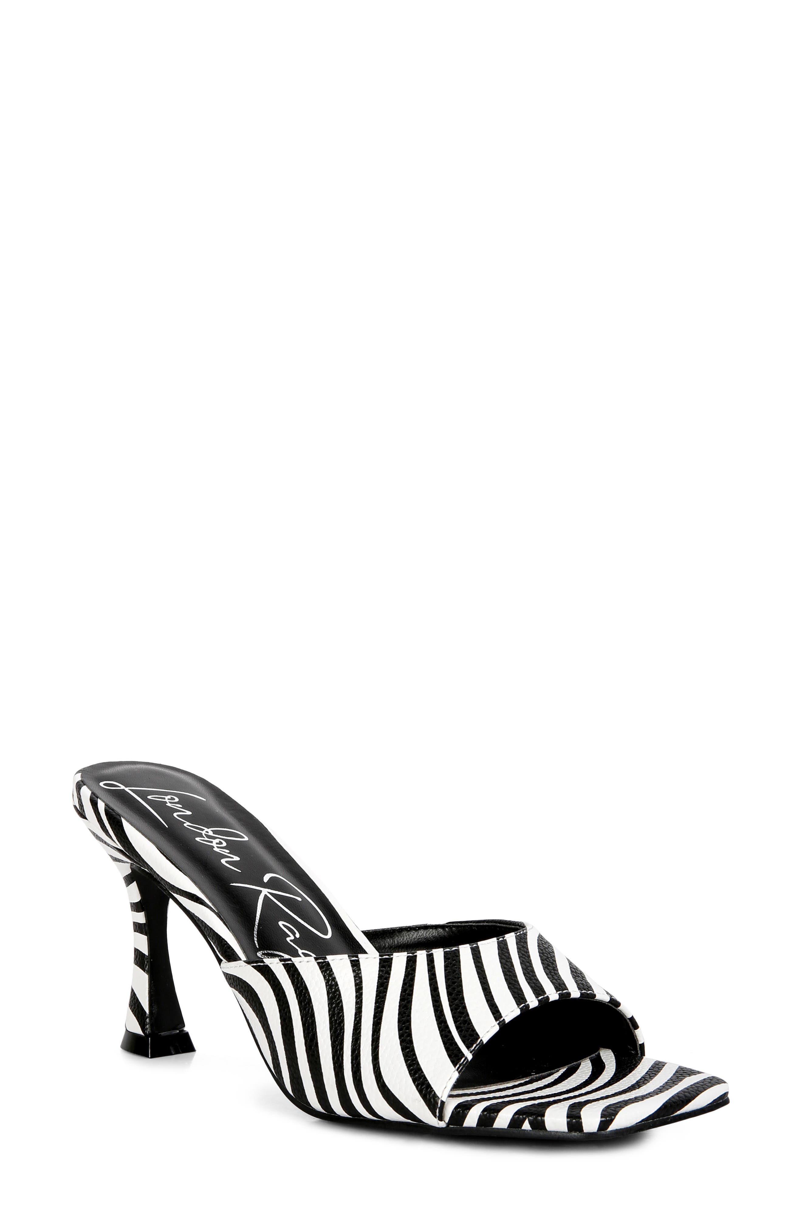 LONDON RAG Roblux Square Toe Sandal, Main, color, Black