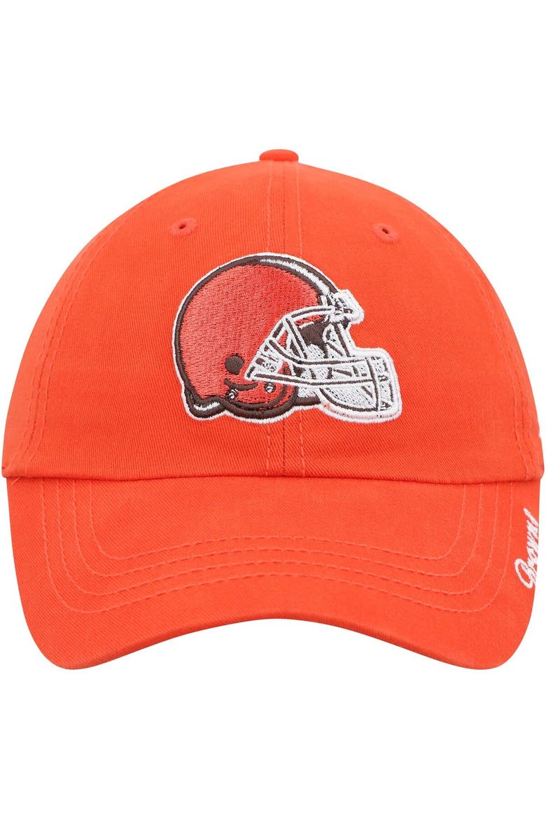 Women's '47 Orange Cleveland Browns Miata Clean Up Primary Logo Adjustable Hat, Alternate, color, Orange
