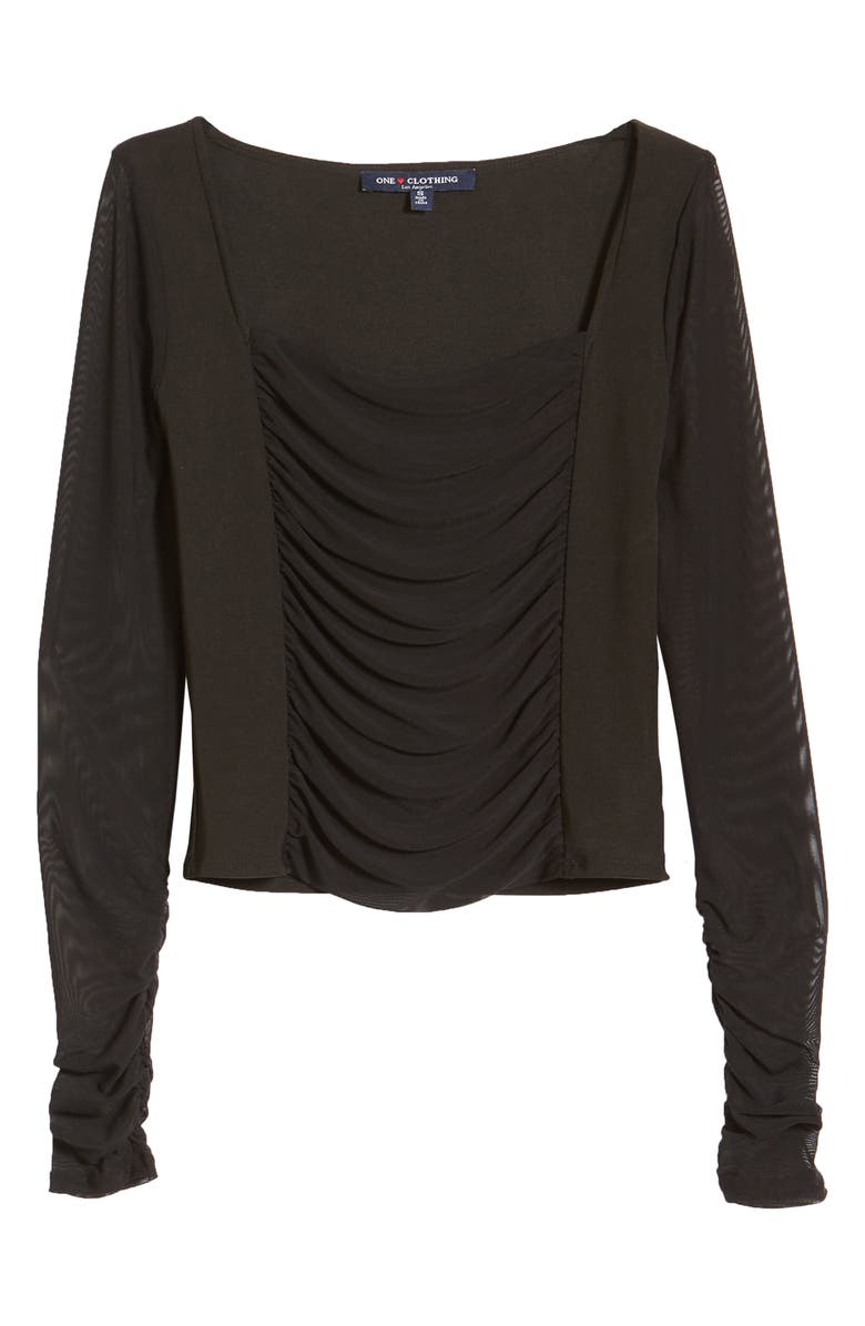 One Clothing Mesh Top, Alternate, color, 