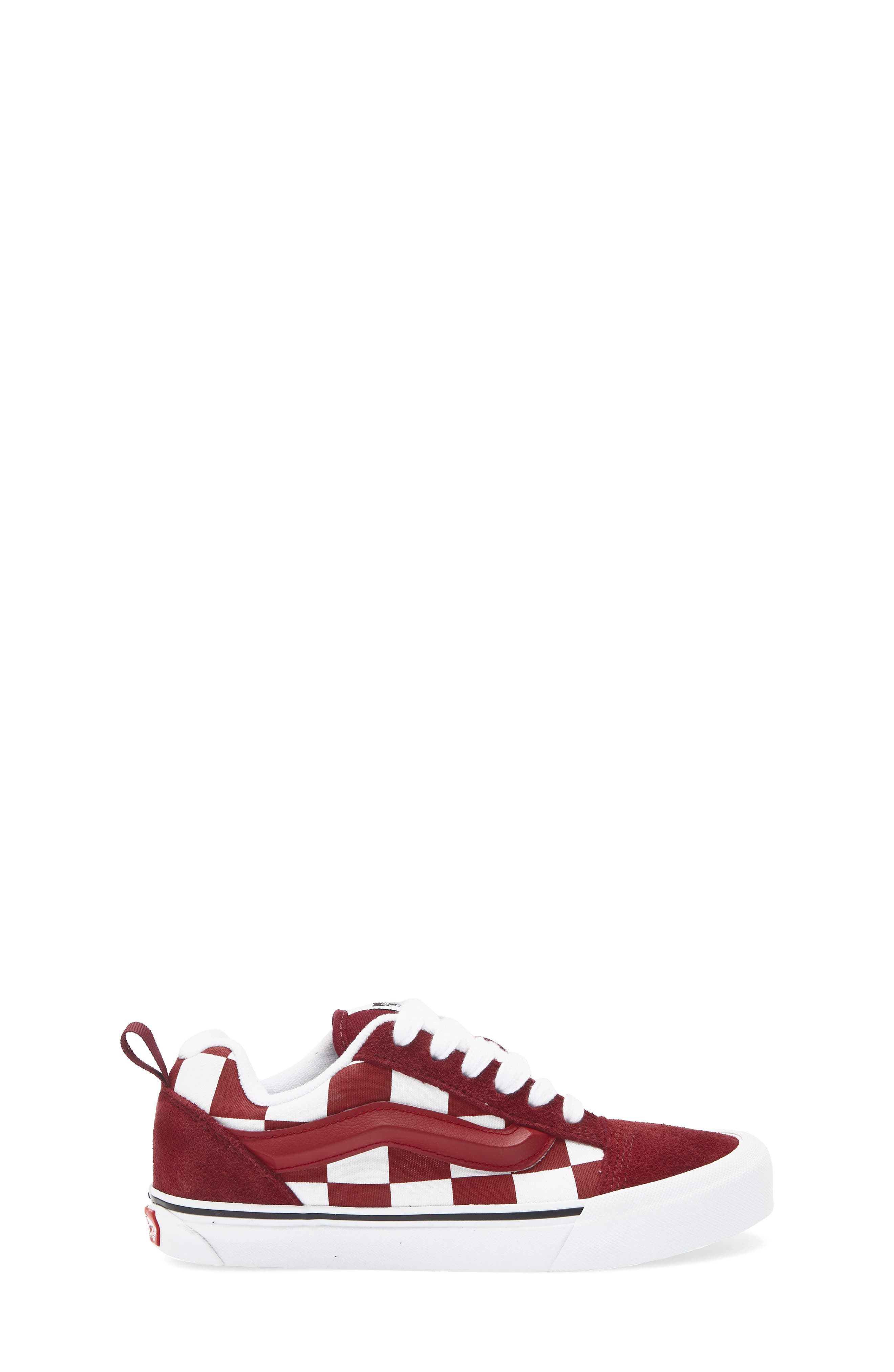 Kids' Knu School Suede Low Top Sneaker, Alternate, color, BORDEAUX