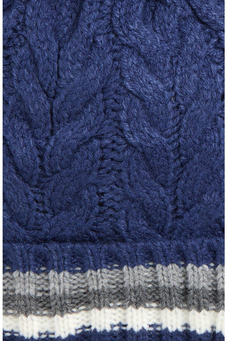 Kids' Beanie & Mittens Set, Alternate, color, BLUE COMBO