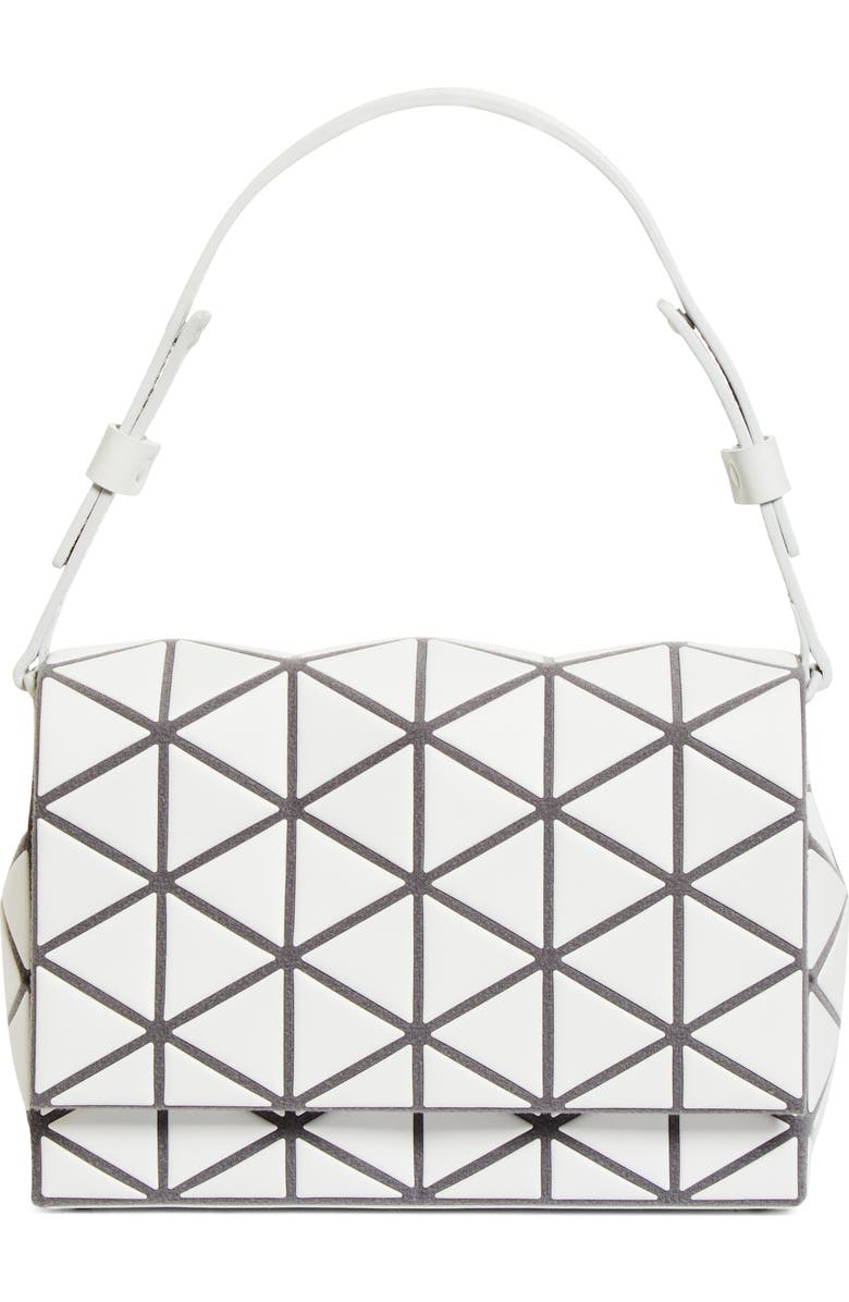 Bao Bao Issey Miyake Fossette Flap Crossbody Bag, Alternate, color, Light Gray