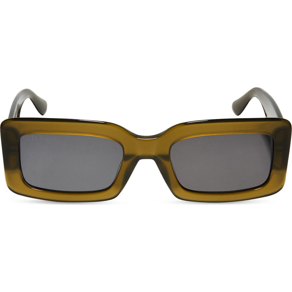Diff Indy 51mm Polarized Rectangular Sunglasses In Multi
