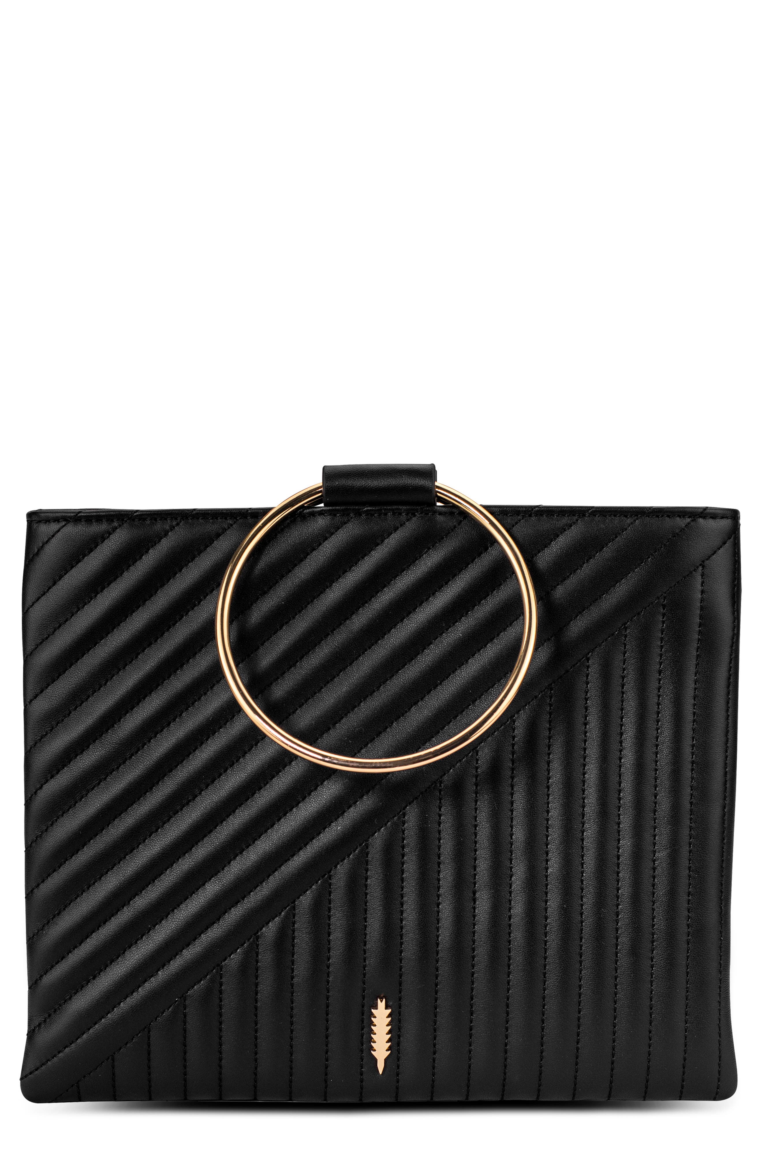 Thacker Quilted Leather Pouch, Main, color, 