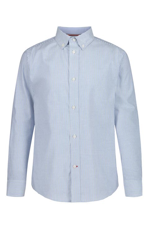 Kids' Bengal Stripe Stretch Oxford Button-Down Shirt (Big Kid)