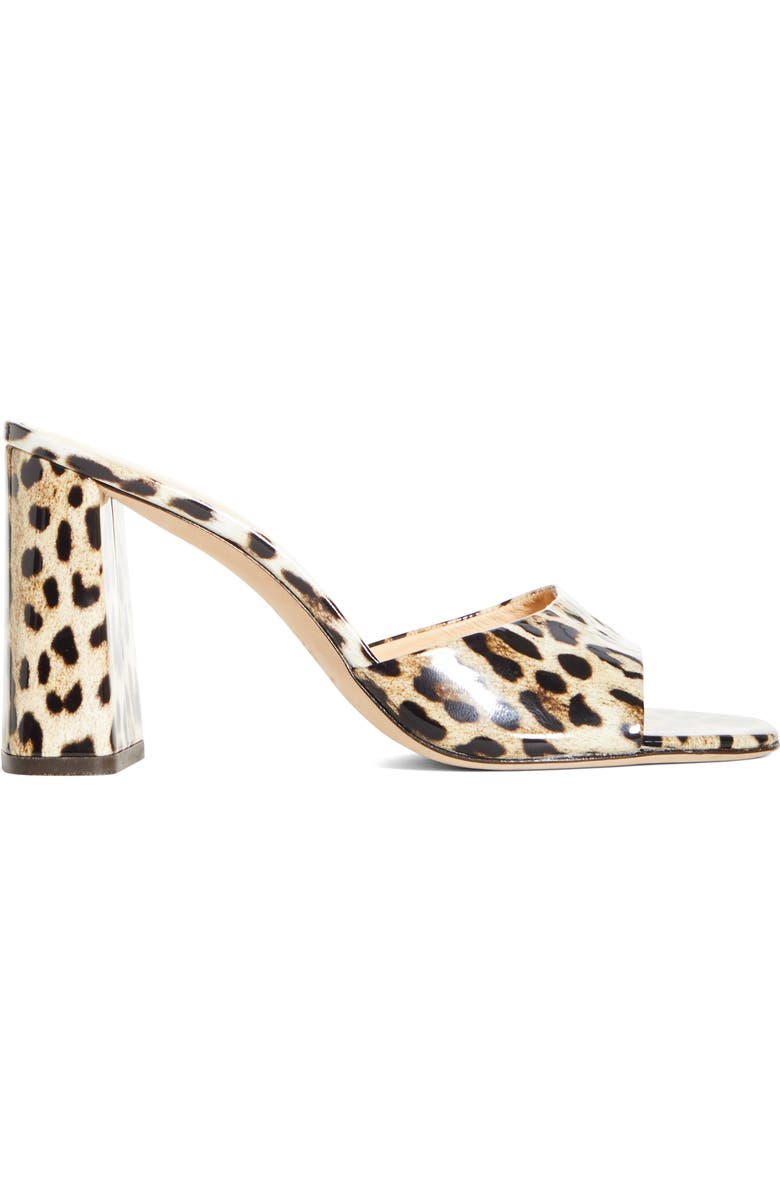 By Far Juju Leopard Print Slide Sandal, Alternate, color,