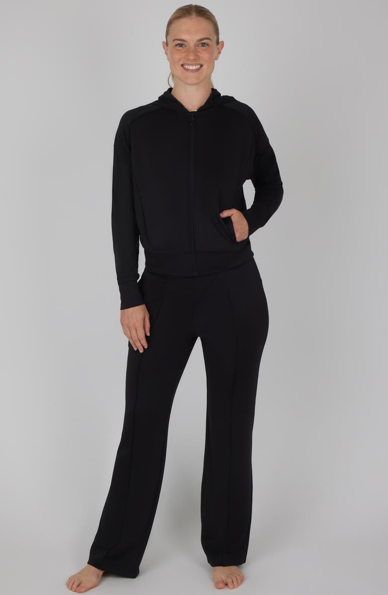 YOGALICIOUS Dahlia Scuba Knit Zip Hoodie, Tank & Pants Set, Alternate, color, 