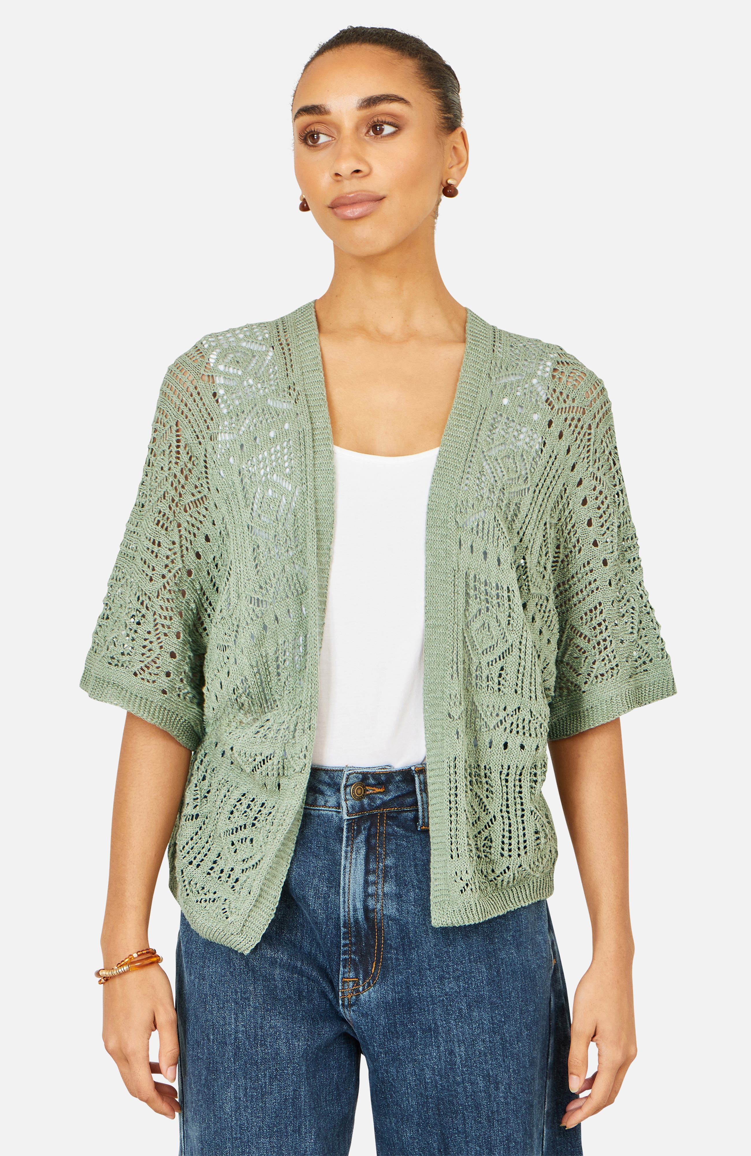 Crochet Edge To Edge Cardigan - image 3