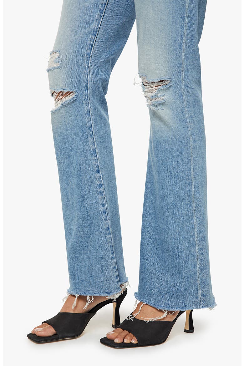 Ripped Flare Jeans, Alternate, color, CHAOS IS CALLING