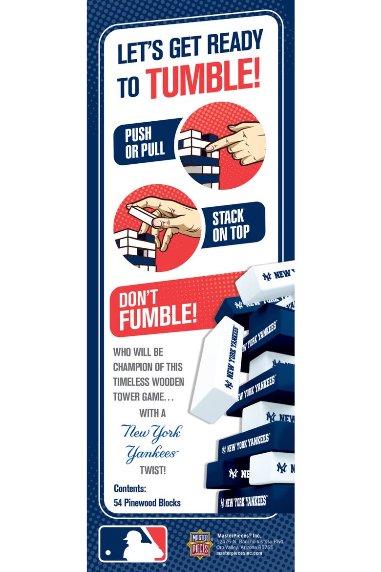New York Yankees Tumble Tower, Alternate, color, Multicolor