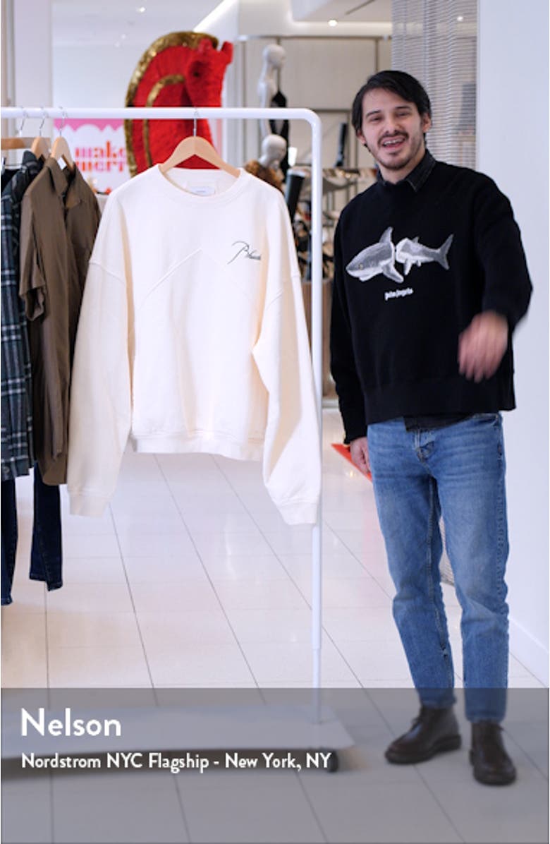 Embroidered Logo Sweatshirt, sales video thumbnail