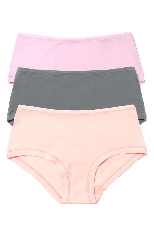 Hanky Panky Play Assorted 3-Pack Boyshorts in Meadow/sweet Nothing/so Coal 