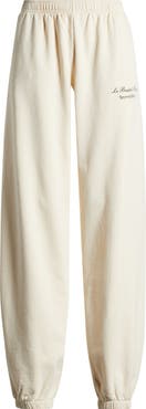Sporty & Rich x Le Bristol Paris Faubourg Logo Cotton Joggers