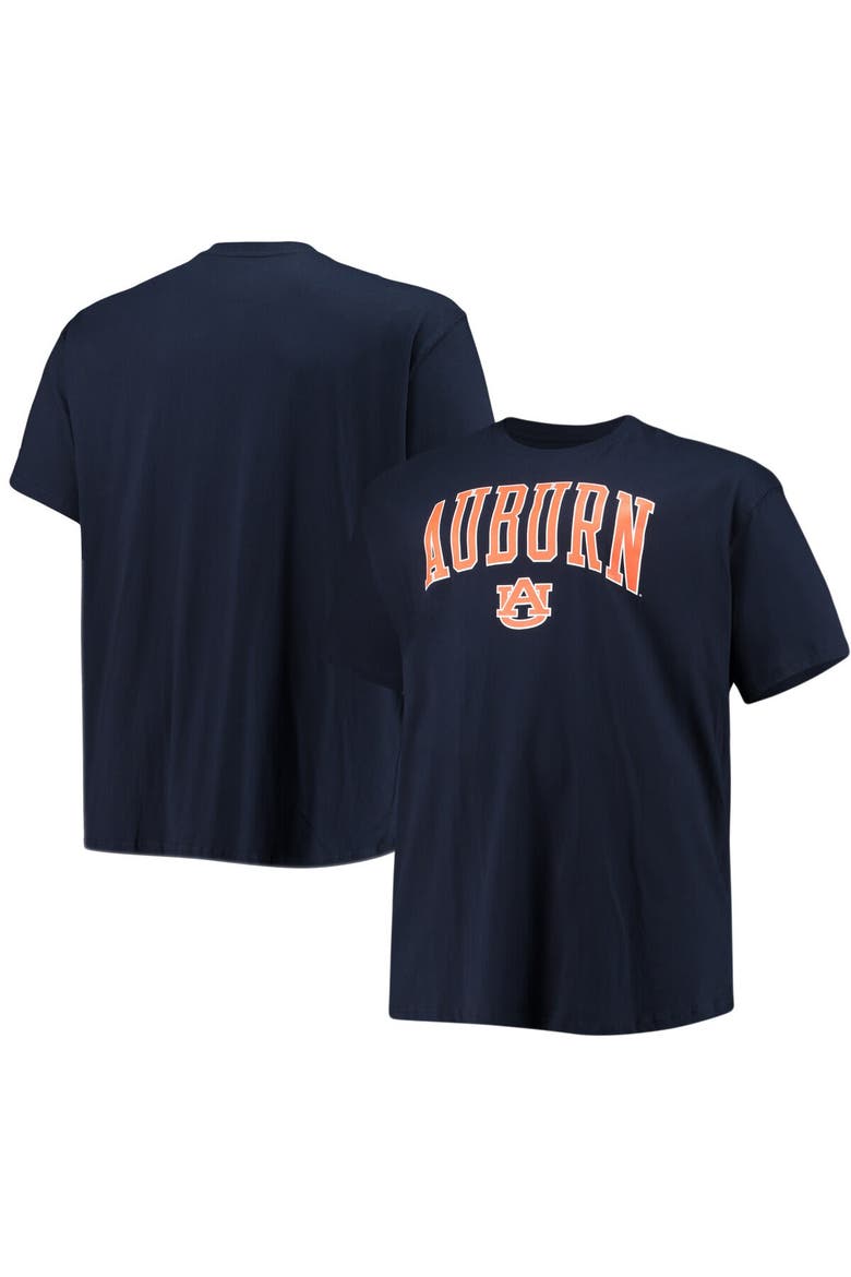 Men's Champion Navy Auburn Tigers Big & Tall Arch Over Wordmark T-Shirt, Main, color, Navy