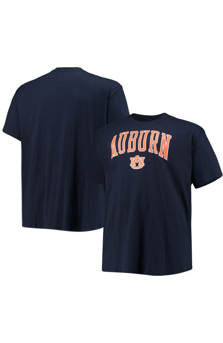 Champion Men's Champion Navy Auburn Tigers Big & Tall Arch Over Wordmark T-Shirt, Main, color, 