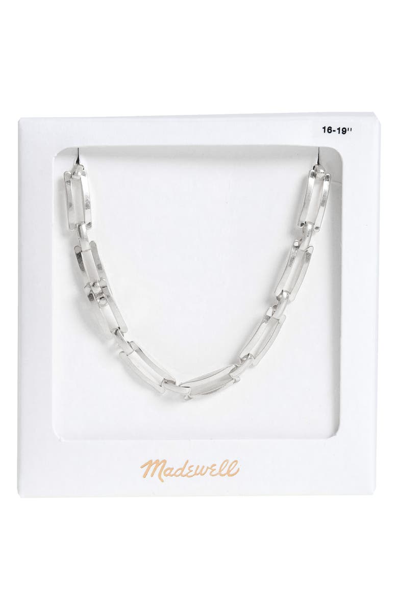 Madewell Rectangular Chain Necklace Gift Box, Alternate, color, 