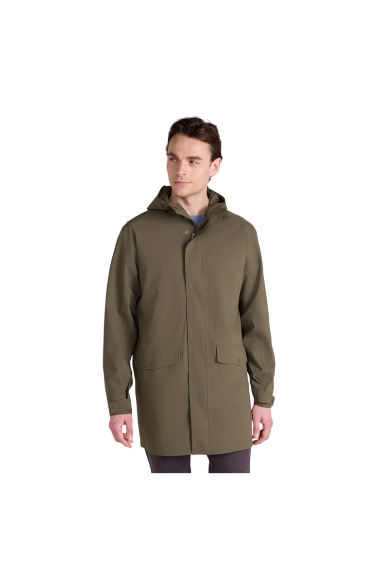 Hyde Long Waterproof Jacket, Main, color, Khaki Green