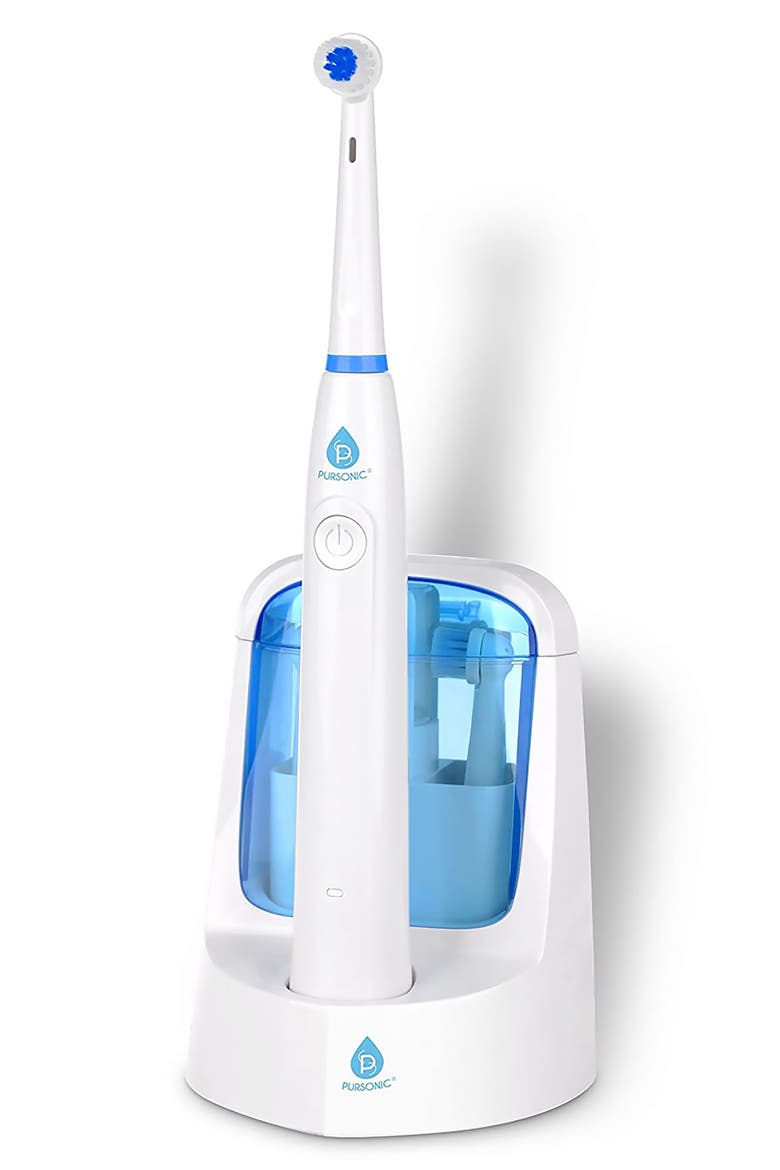 Power Rechargeable Electric Toothbrush with Sanitizing Function, Alternate, color, WHITE