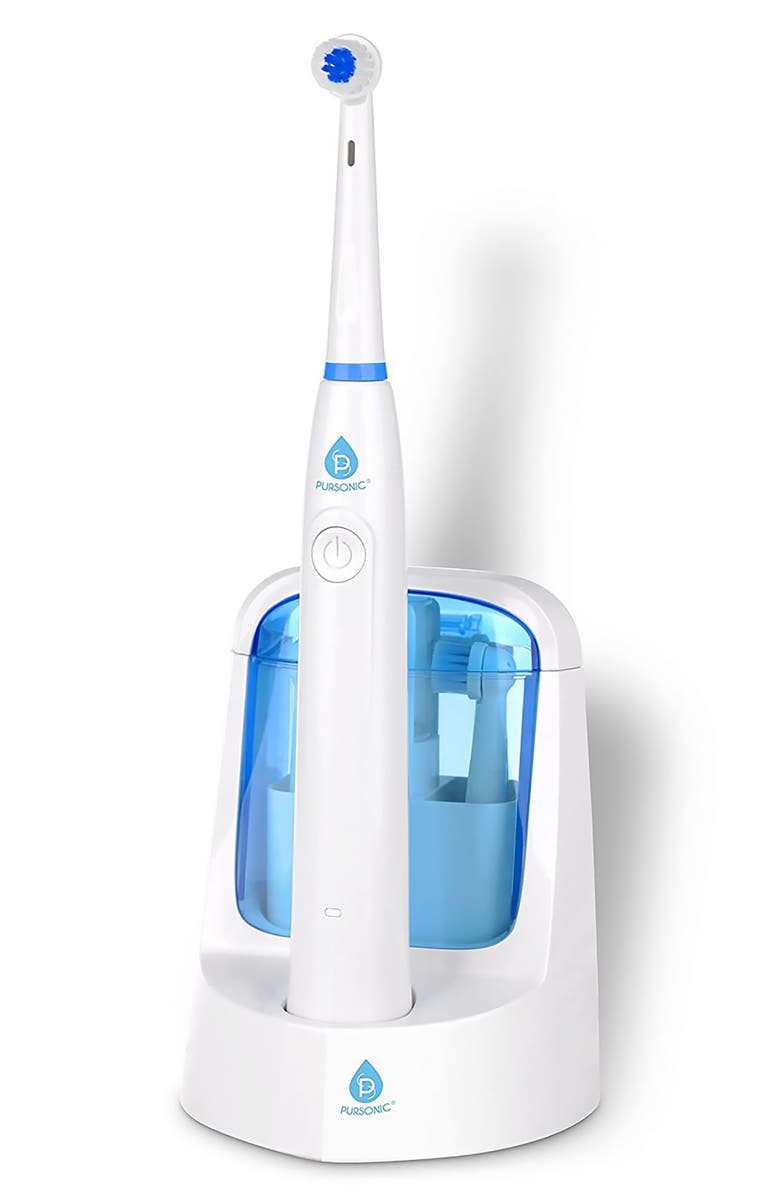 PURSONIC Power Rechargeable Electric Toothbrush with Sanitizing Function, Alternate, color, White