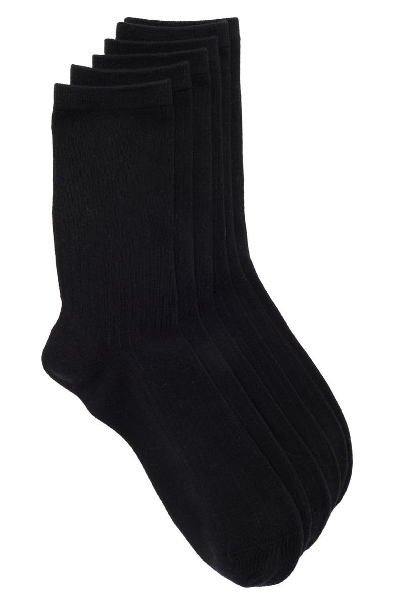 Honeydew 3-Pack Fine Rib Crew Socks, Main, color, 