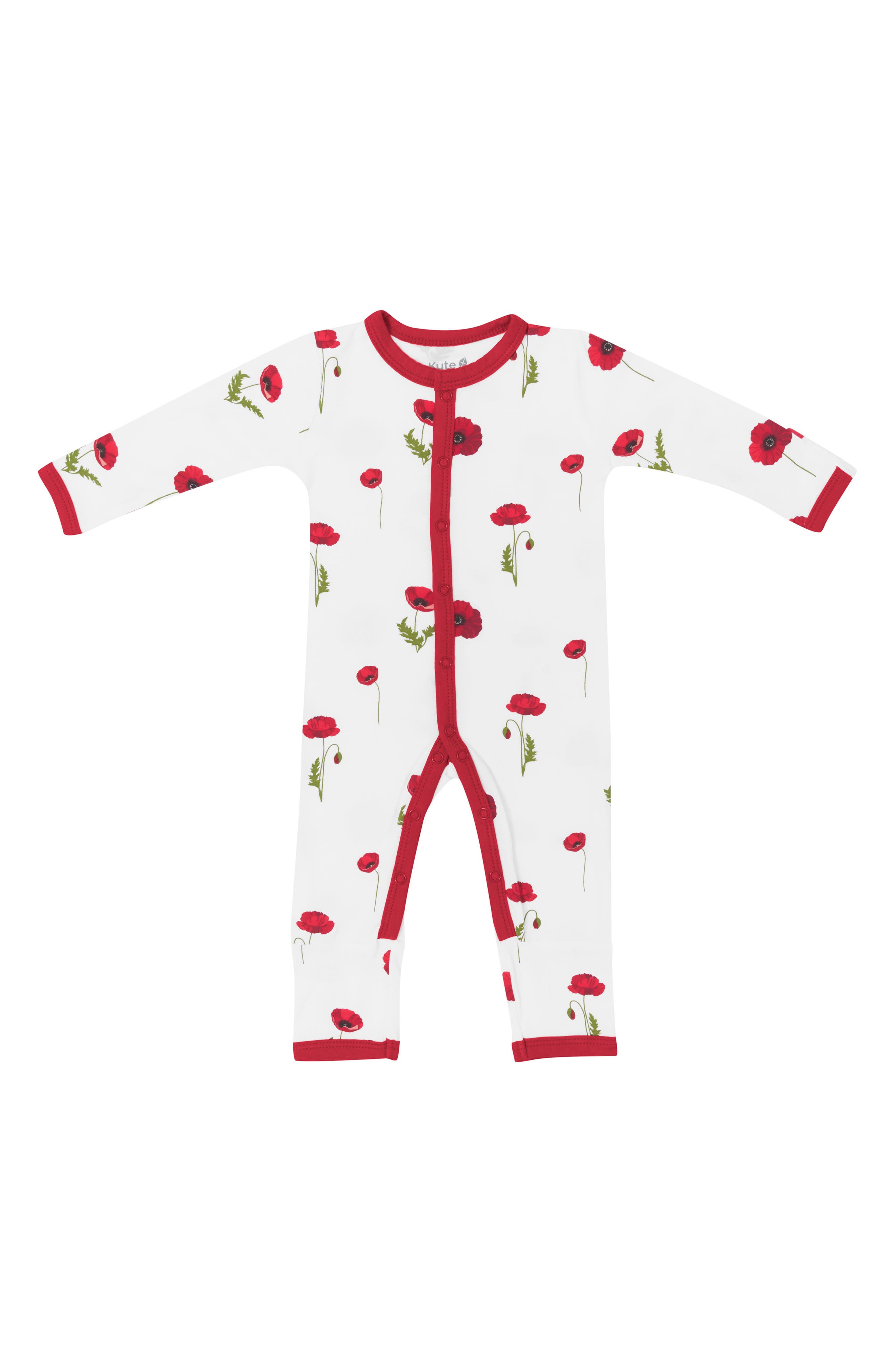 Kyte BABY Cloud Poppies Snap Romper