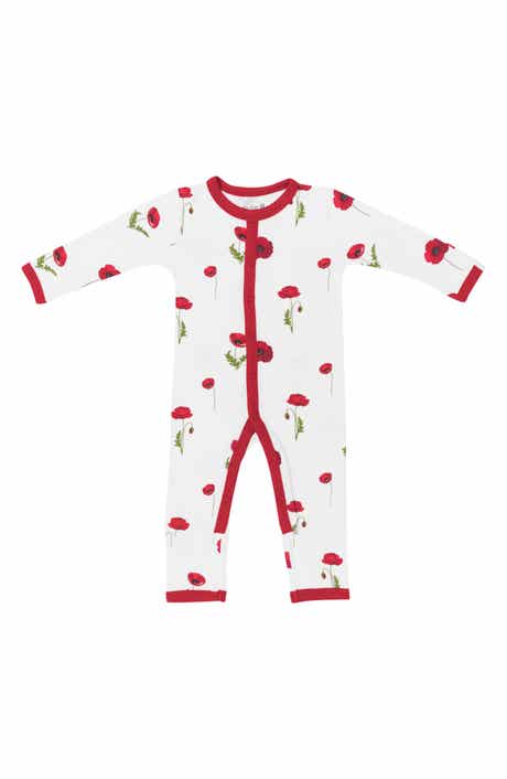 Kyte BABY Cloud Poppies Snap Romper