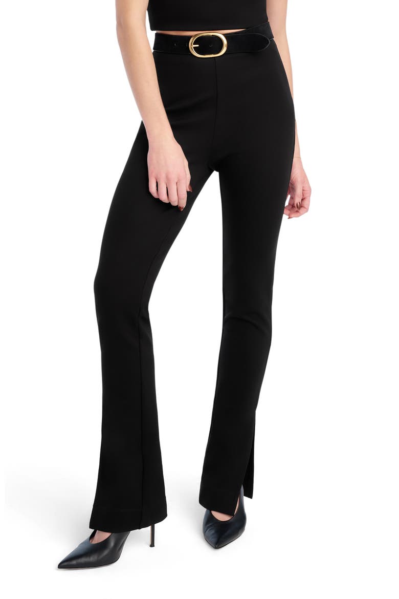 The Pointe Ponte Knit Pants, Main, color, BLACK