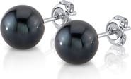 The Pearl Source Akoya Round Pearl Stud Earrings 8-8.5mm