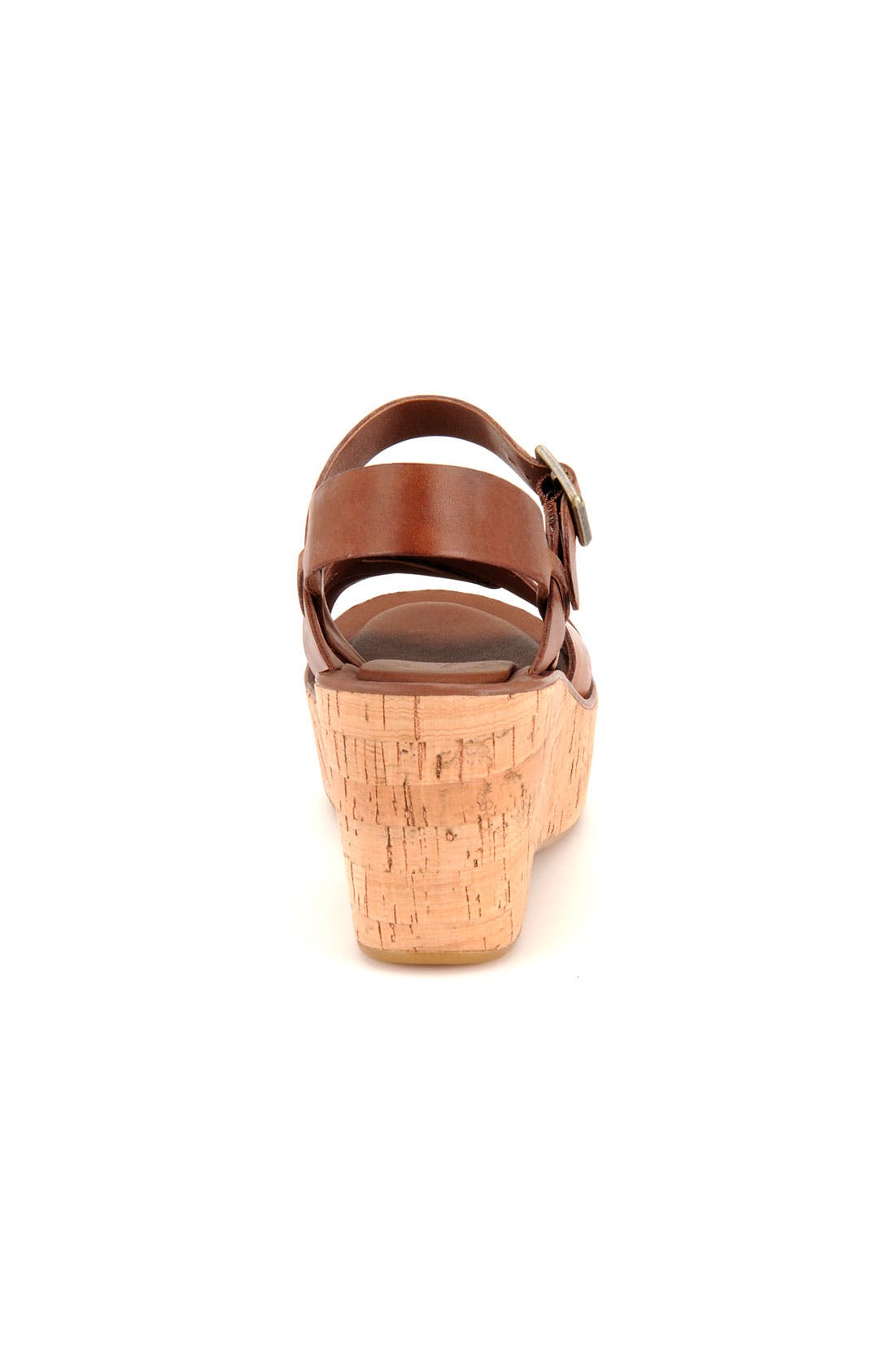 'Ava' Wedge Sandal, Alternate, color, RUST