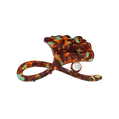 Pearl Flower Blossom Hair Claw Clip