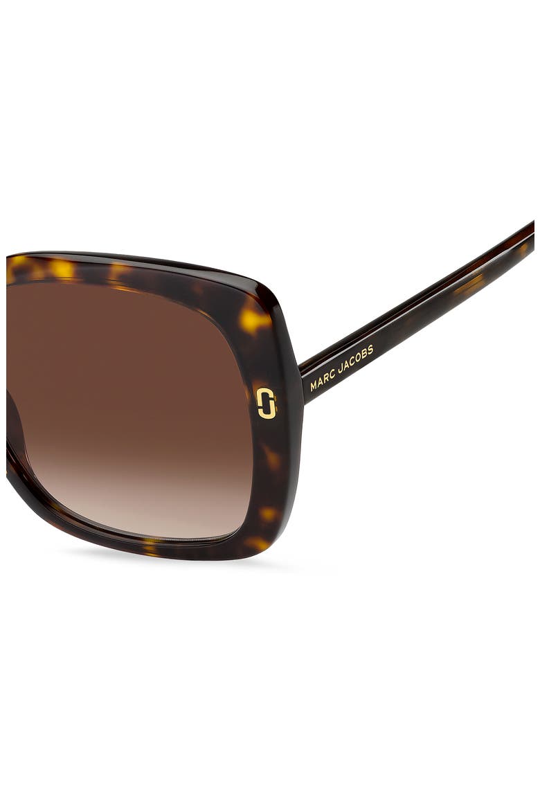56mm Square Sunglasses, Alternate, color, HAVANA/ BROWN SF